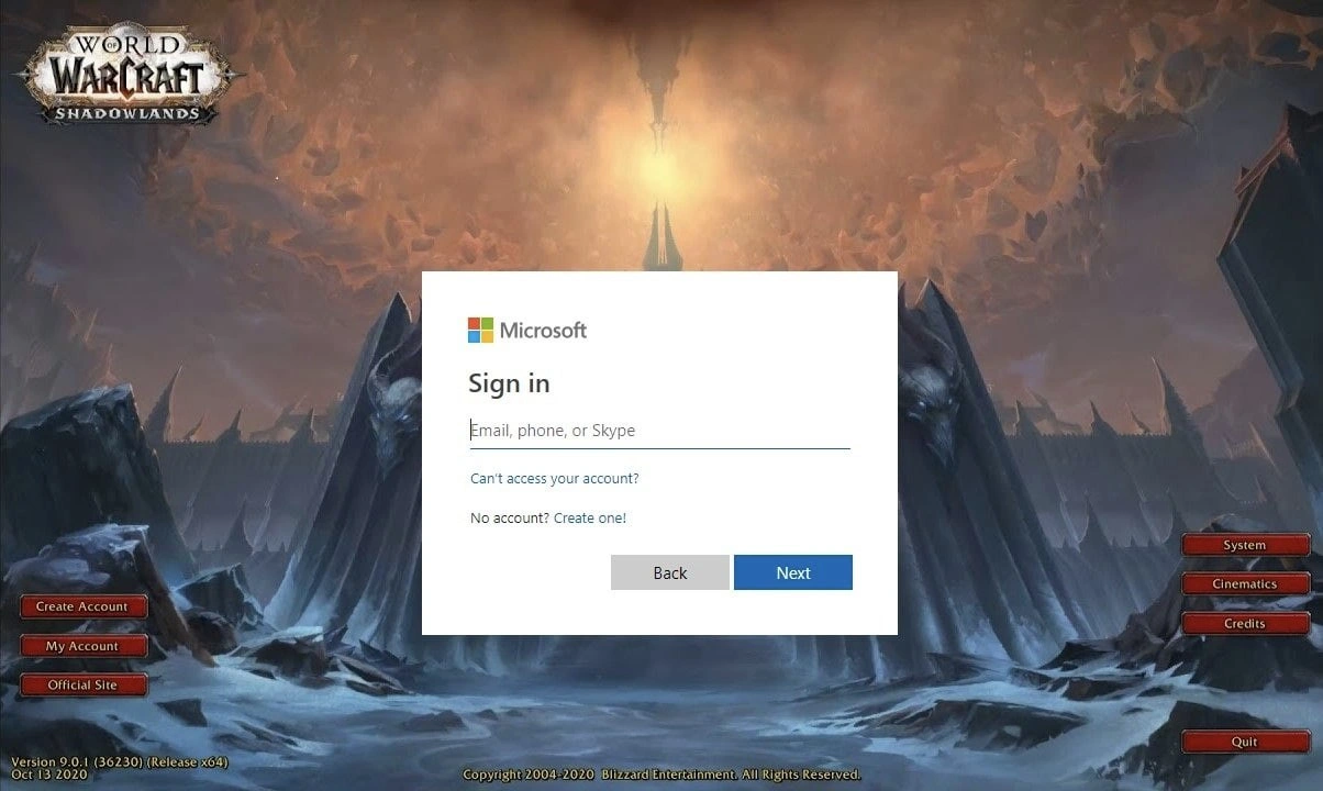 Microsoft's Acquisition of Azeroth: The New Login Screen