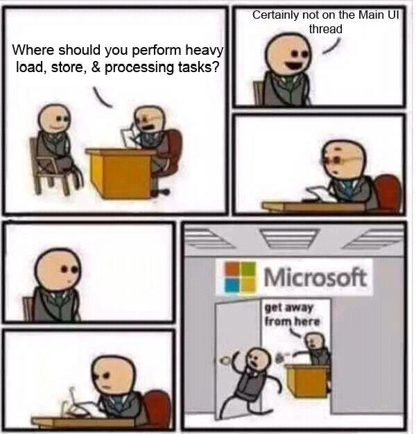 The Microsoft Interview and the UI Thread Paradox
