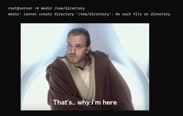 Mkdir Meets Its Own Purpose