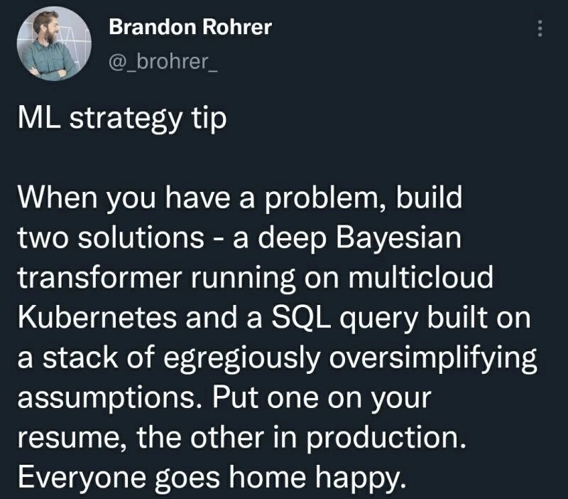 The Duality of ML: One for the Resume, One for Production