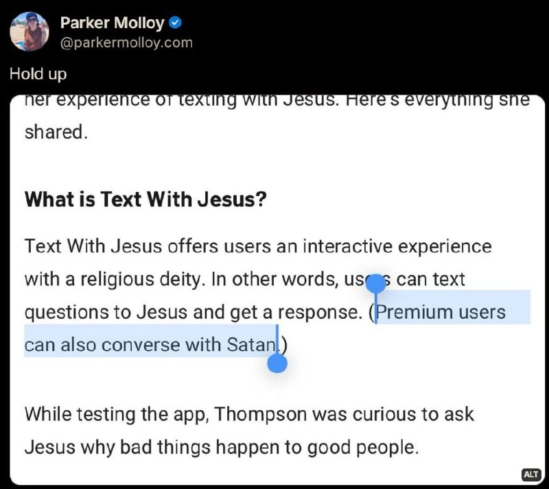AI Chatbot App Lets Premium Users Converse With Satan for Extra Fee