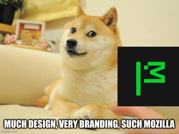 Doge Reviews MDN Neon Green Logo: Much Design, Very Branding, Wow