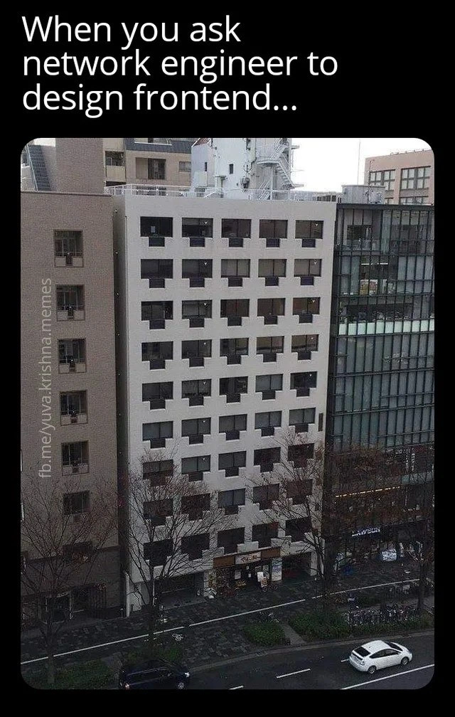 When a network engineer applies subnet logic to frontend window layout