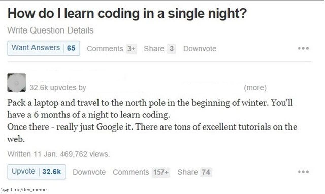 Learning to Code in One (Very Long) Night