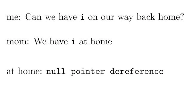 The Null Pointer You Have at Home