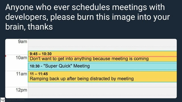 One Meeting Consumes The Morning