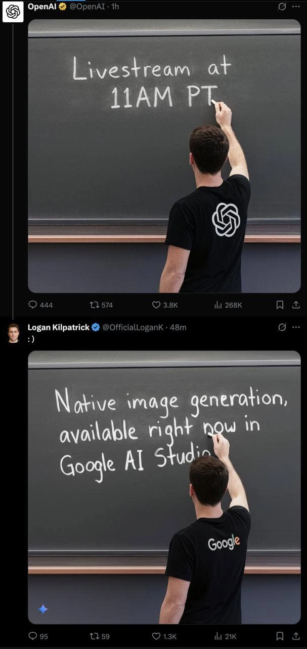 Google race-conditions OpenAI’s chalkboard livestream with instant AI Studio drop