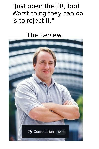 When “just open the PR” spawns a 1,228-comment review saga
