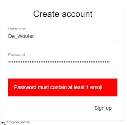 Password Policy Requires Emoji Entropy