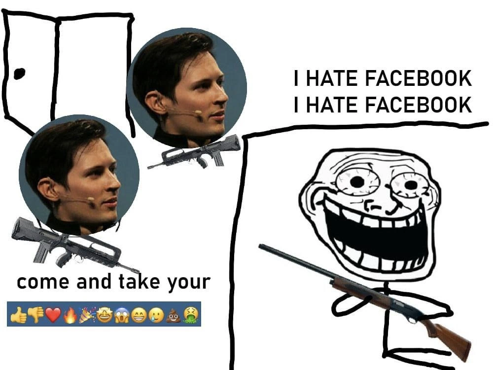 Trollface dares critics to reclaim their beloved Facebook reaction emojis