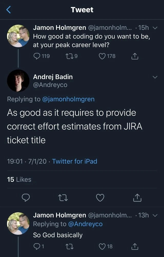 Peak Career Goal: God-Tier JIRA Estimation