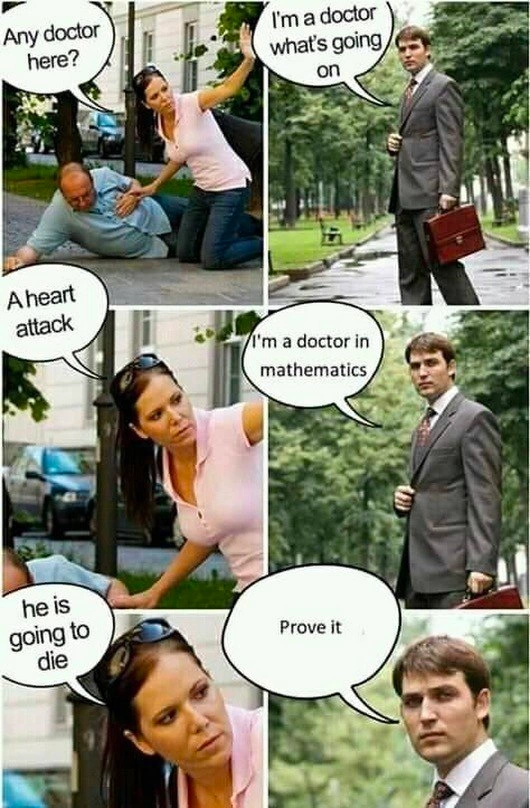 When a Ph.D. in Mathematics Encounters a Medical Emergency