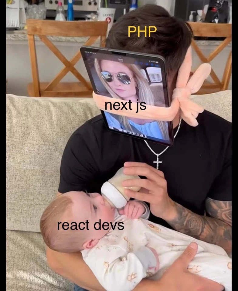 When the shiny Next.js façade is literally strapped onto a PHP core