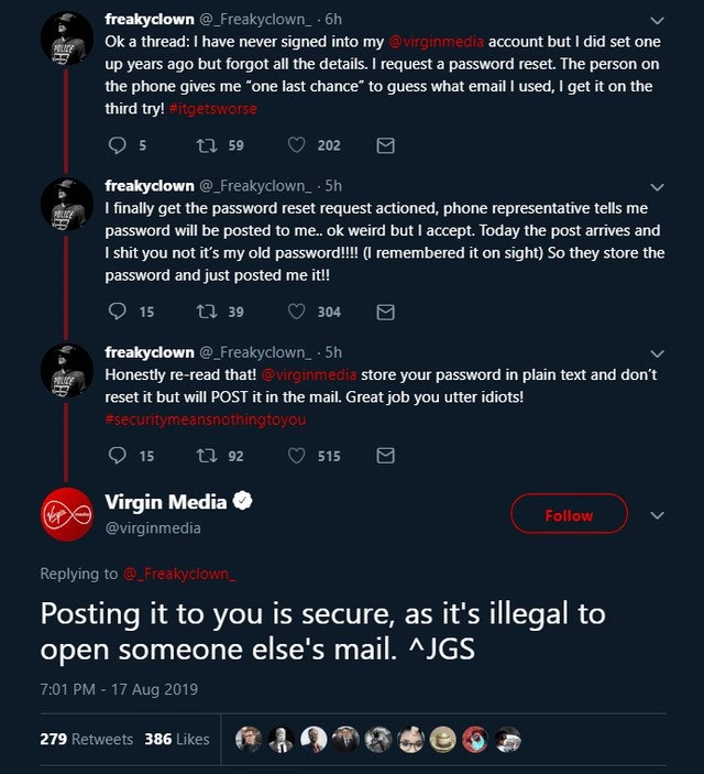Plaintext Passwords, Legally Secured