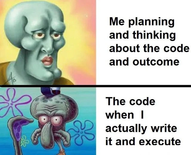 Elegant Plans vs. Chaotic Reality in Coding
