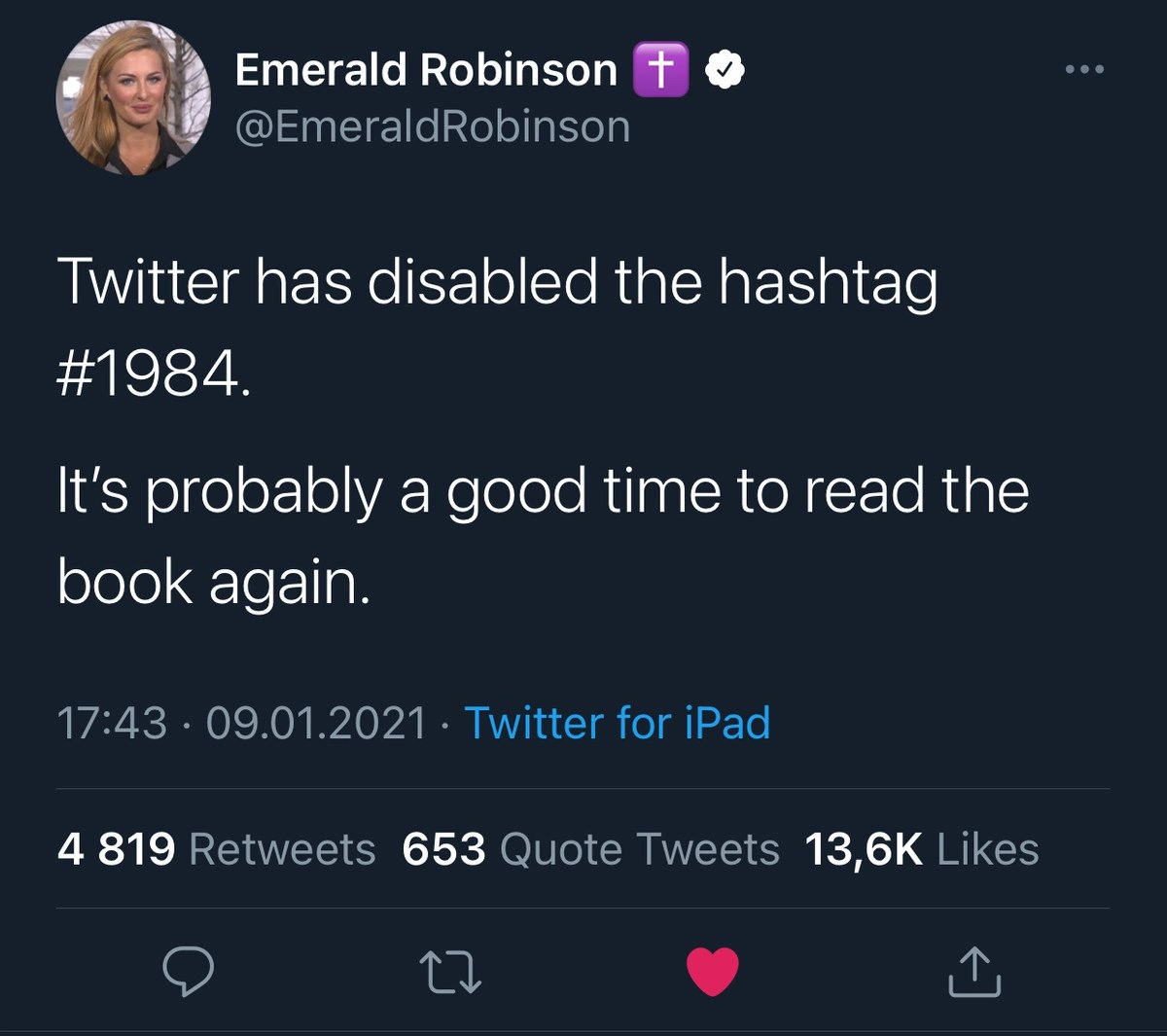 Platform Moderation Meets Orwellian Hashtags