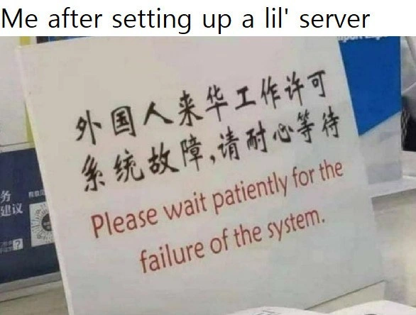 Please Wait for System Failure