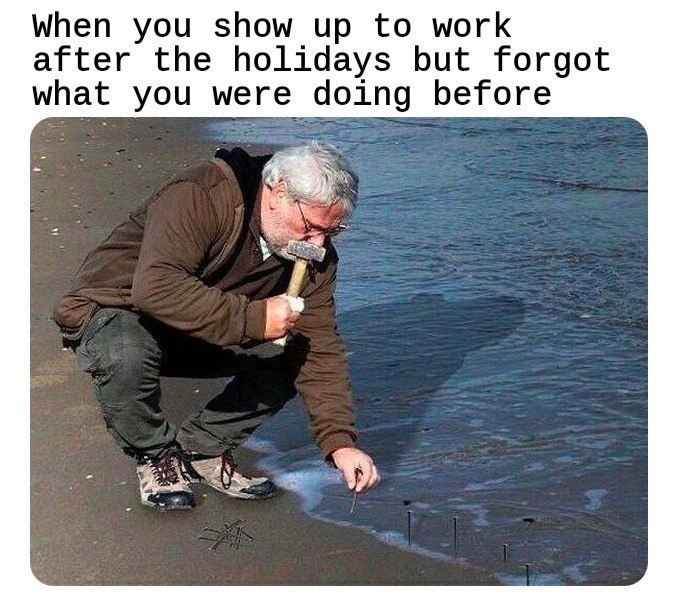 Forgetting Your Work After the Holidays