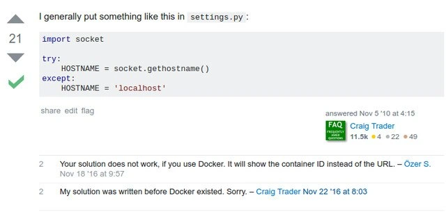 Pre-Docker Advice Meets Containers