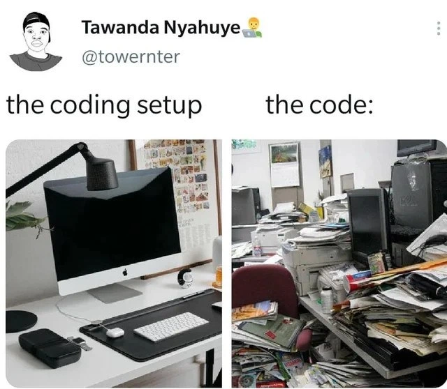 The Pristine Developer Setup vs. The Chaotic Codebase It Produces