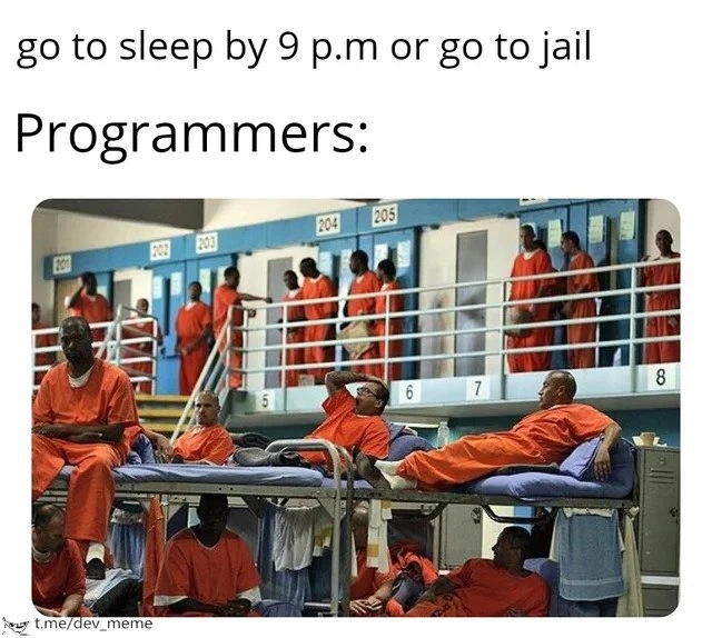 Programmers Under Mandatory Sleep Curfew