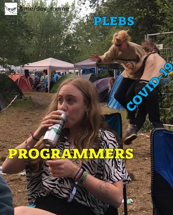 Programmers Casually Ignoring the COVID-19 Apocalypse