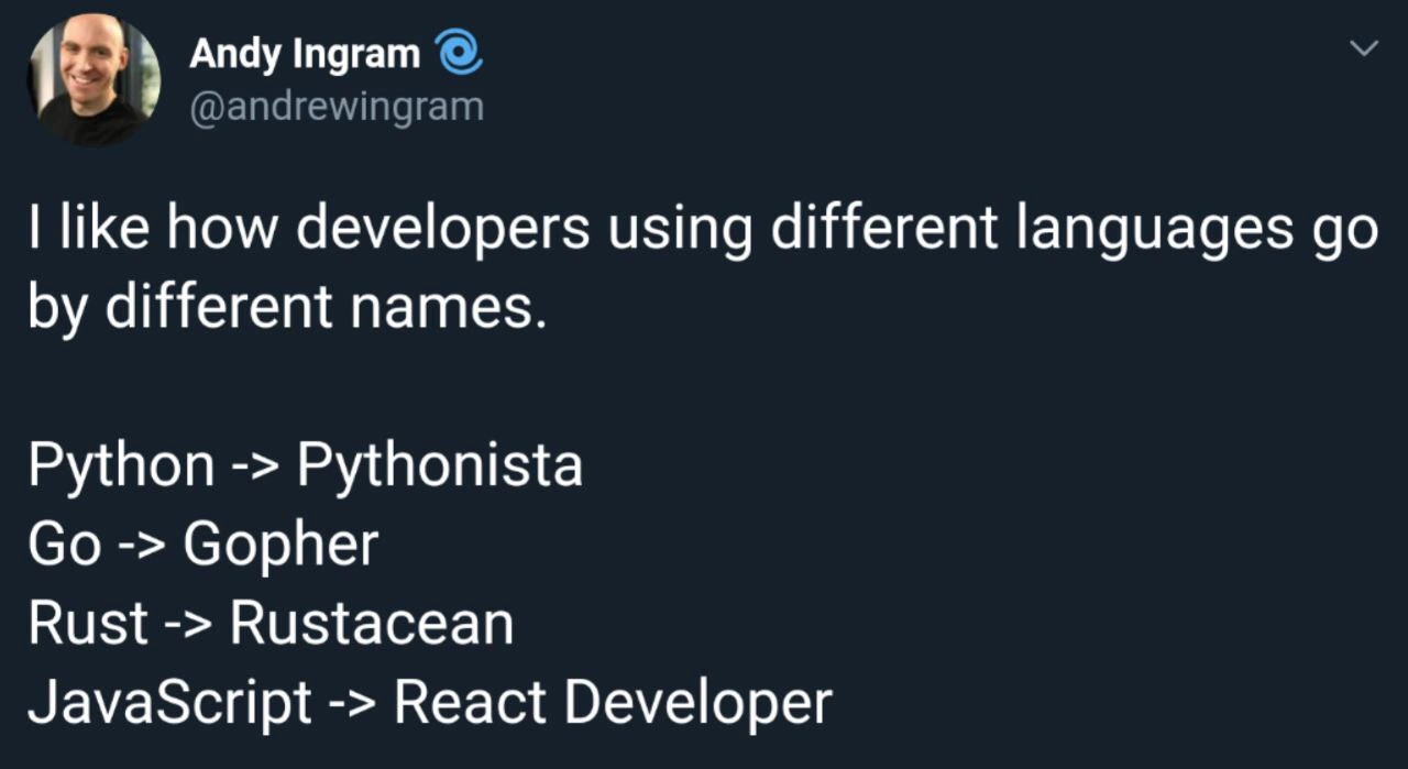 Developer Names and the React Monolith