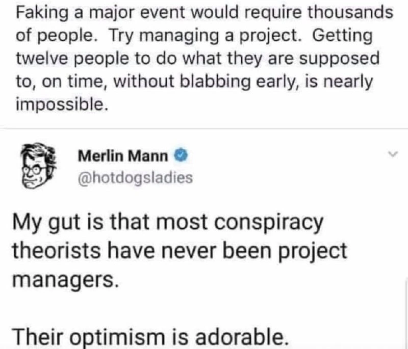 Project Management: The Ultimate Conspiracy Theory Debunker