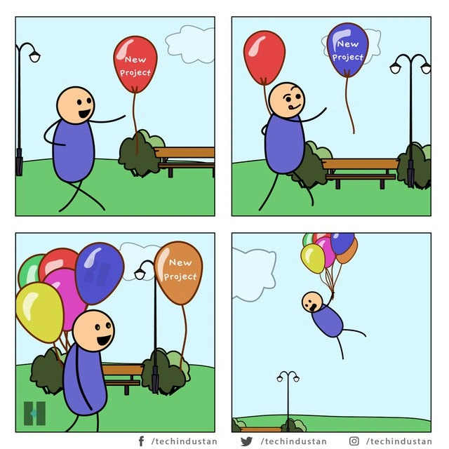 When every shiny balloon is a tempting new side project