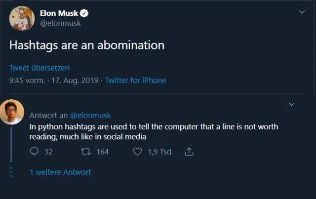 The Dual Meaning of the Humble Hashtag