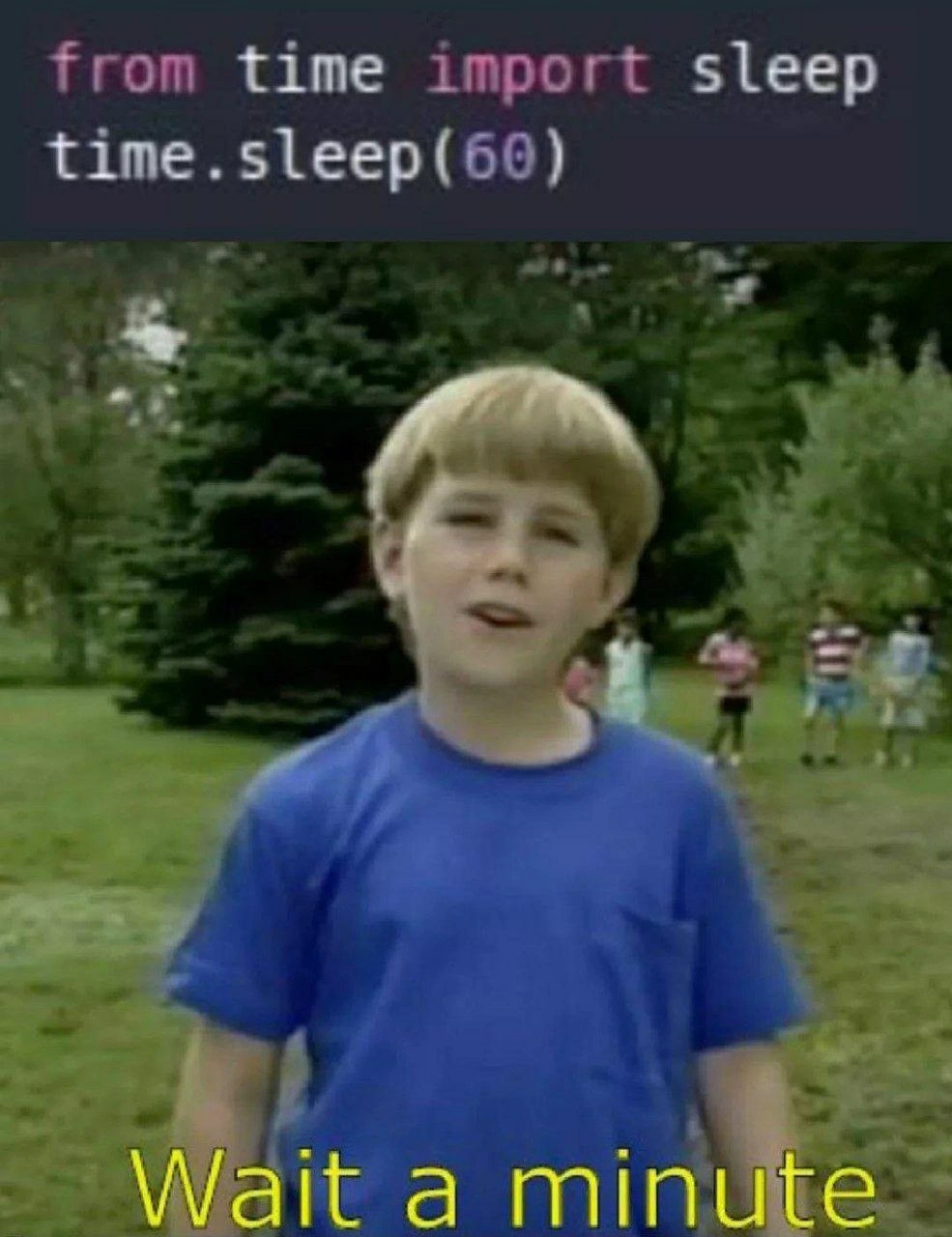 Importing sleep but calling time.sleep - that copy-paste bug realization moment