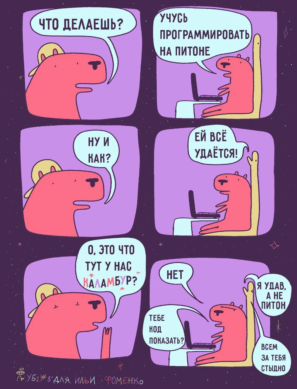A Pun Gone Wrong While Learning Python