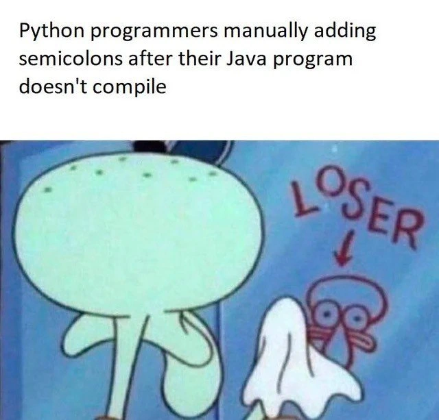 Python Habits Meet Java Semicolons