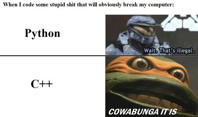 Python vs. C++: The Freedom to Crash Your Own Computer