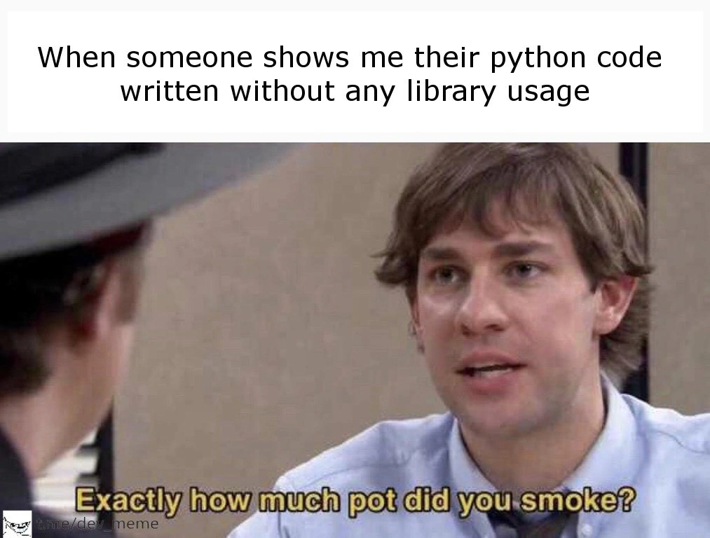 Python Without Libraries: A Cry for Help
