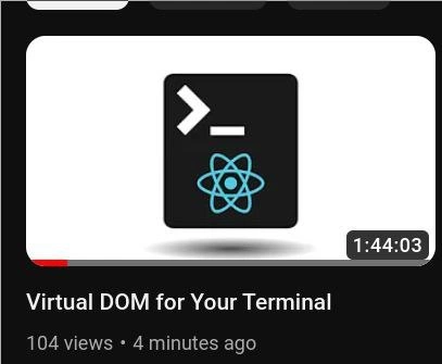 React Finally Reaches The Terminal