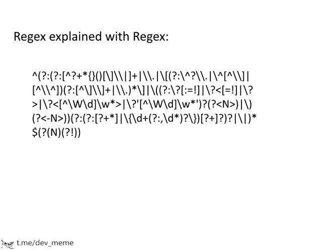 Regex Explained Recursively