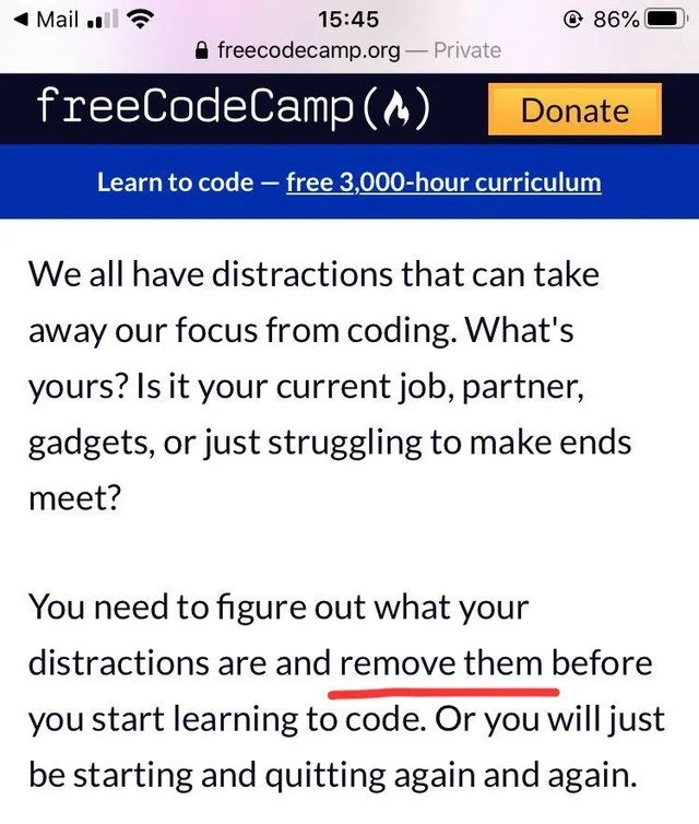 Remove All Learning Distractions