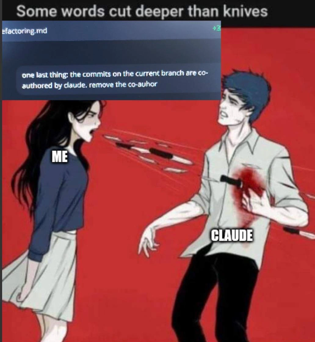 Removing Claude From the Commit