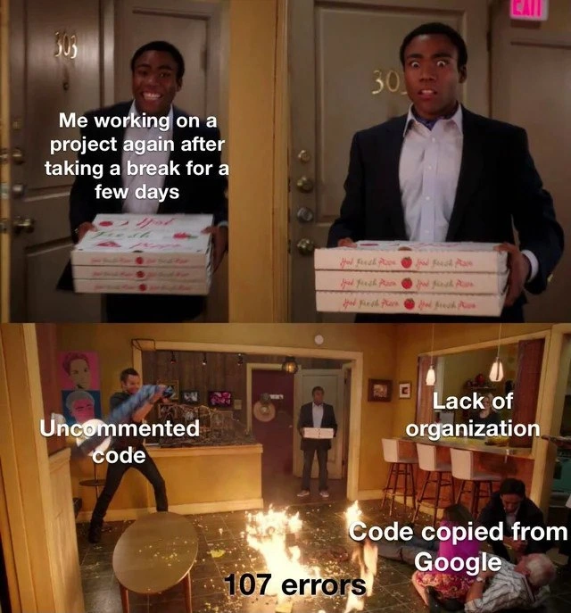 Returning to a Project After a Short Break