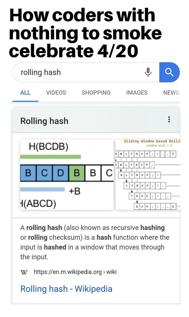 How Coders Celebrate 4/20: Rolling Hash