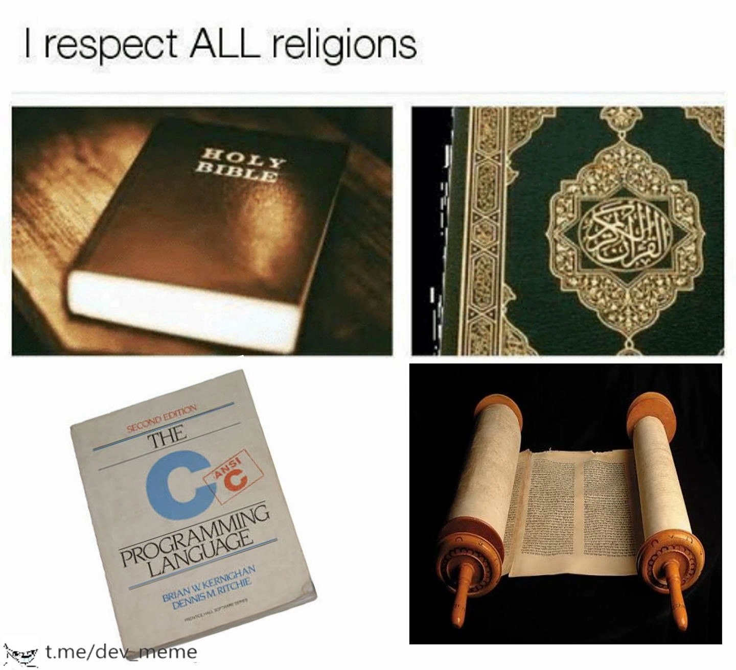 The Holy Trinity of Programming and Other Sacred Texts