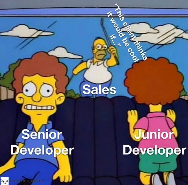 Sales Discovers the Junior Developer