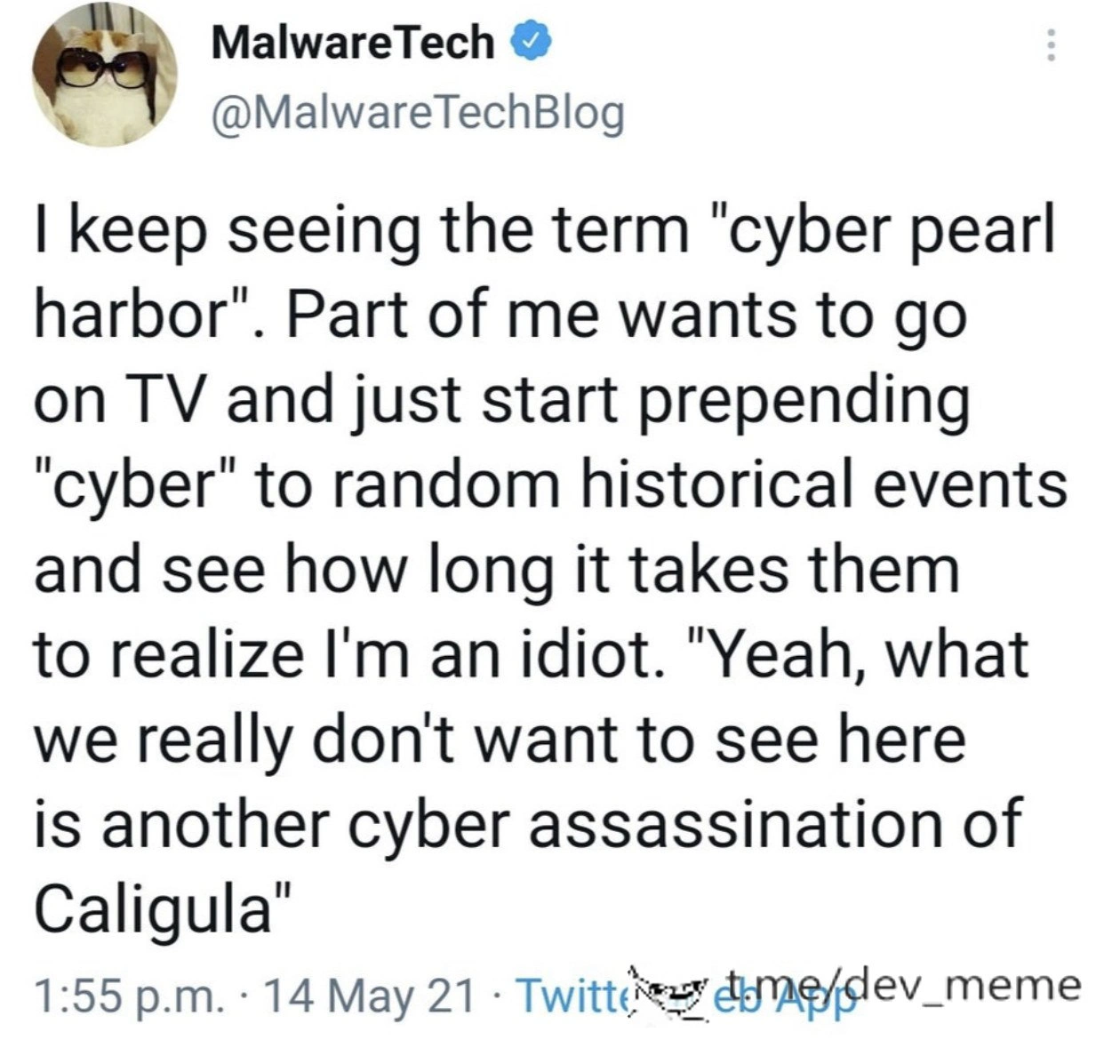When every headline adds “cyber” to make history sound scarier