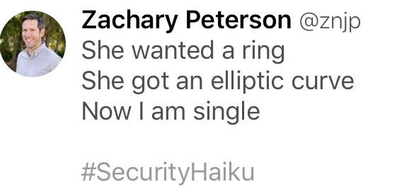 Elliptic Curve Cryptography Kills Romance