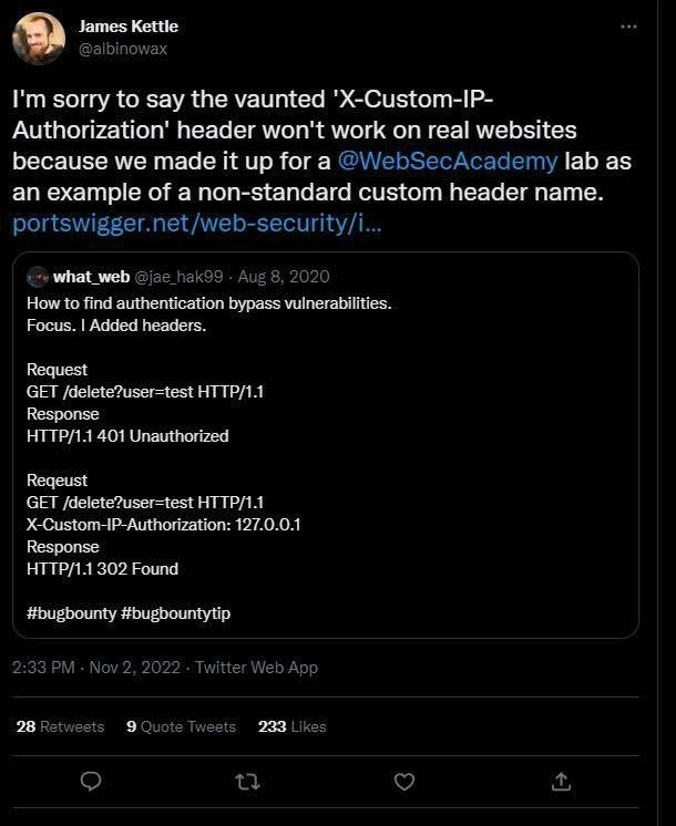 When a vaunted security header turns out to be a lab-only myth