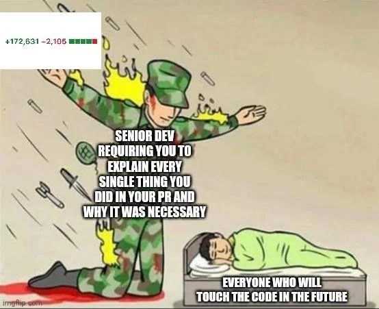 Senior Dev Takes Fire So Future Maintainers Can Sleep