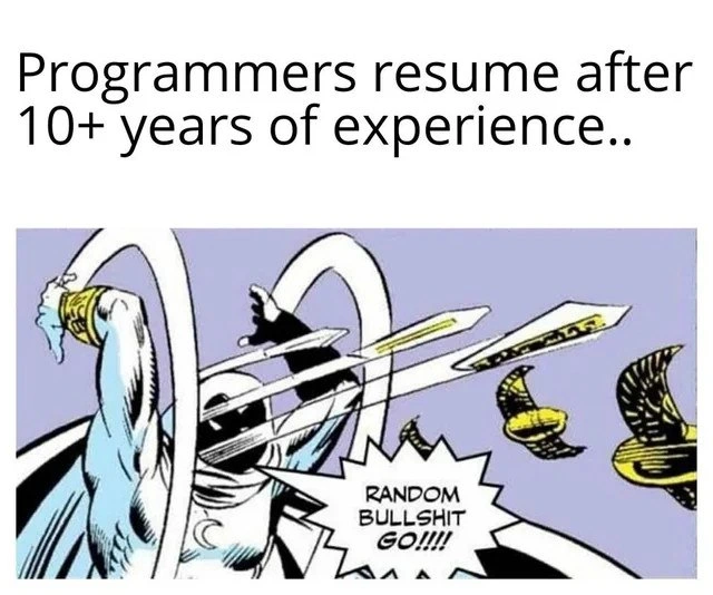 The Senior Developer's Resume Strategy: A Torrent of Keywords