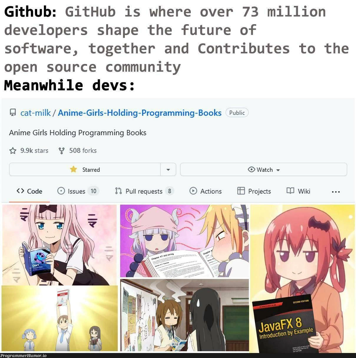 Shaping the Future of Software: Anime Girls Holding Programming Books