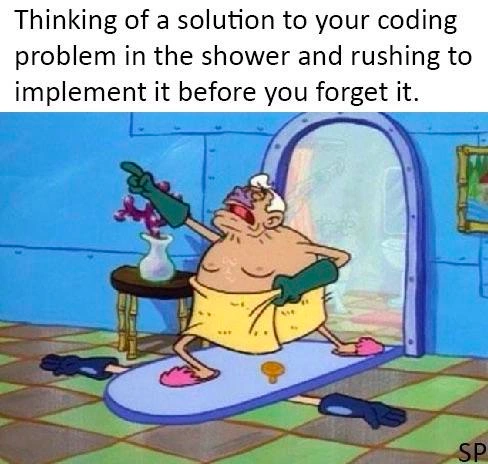 The Shower-Powered Debugger Eureka Moment